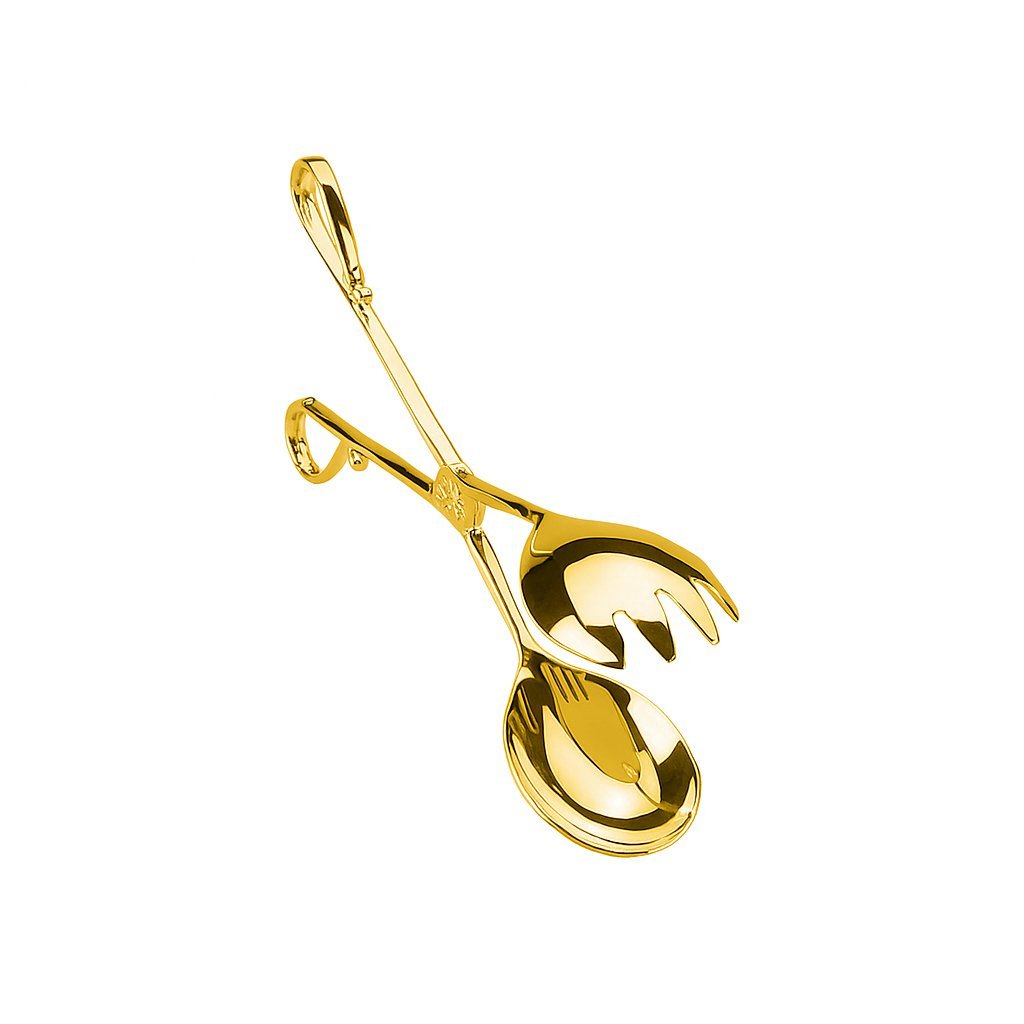 Golden Salad Tongs 26 cm