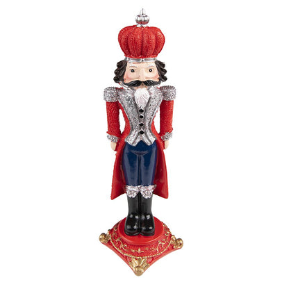 Christmas decoration Nutcracker 24 cm Red Plastic