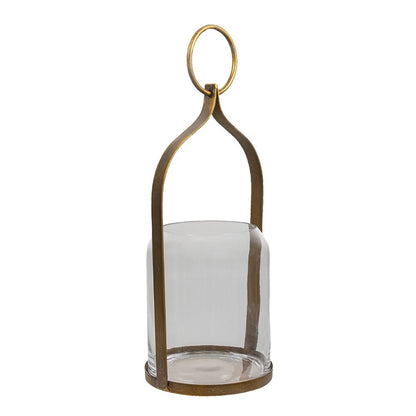 Lantern 22x21x43 cm Copper-colored Metal Candle holder