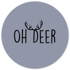Wall circle oh deer