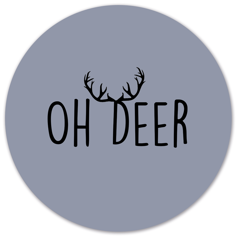 Wall circle oh deer