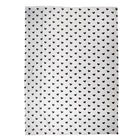 Plaid 130x170 cm wit zwart polyester