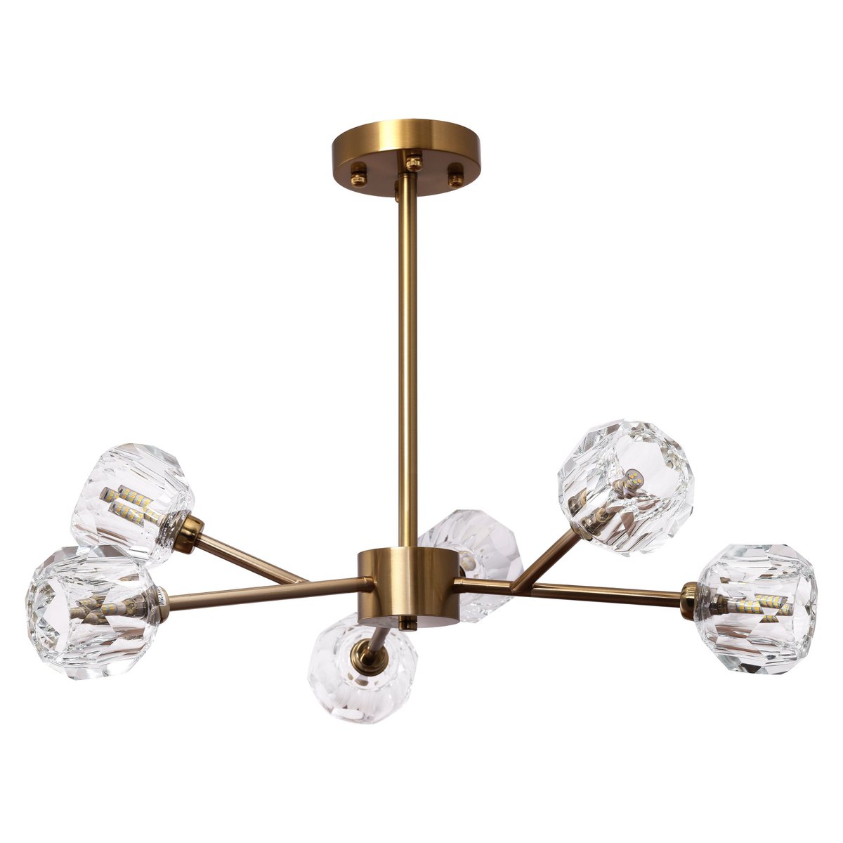 Hanglamp 65x45 cm koper goud