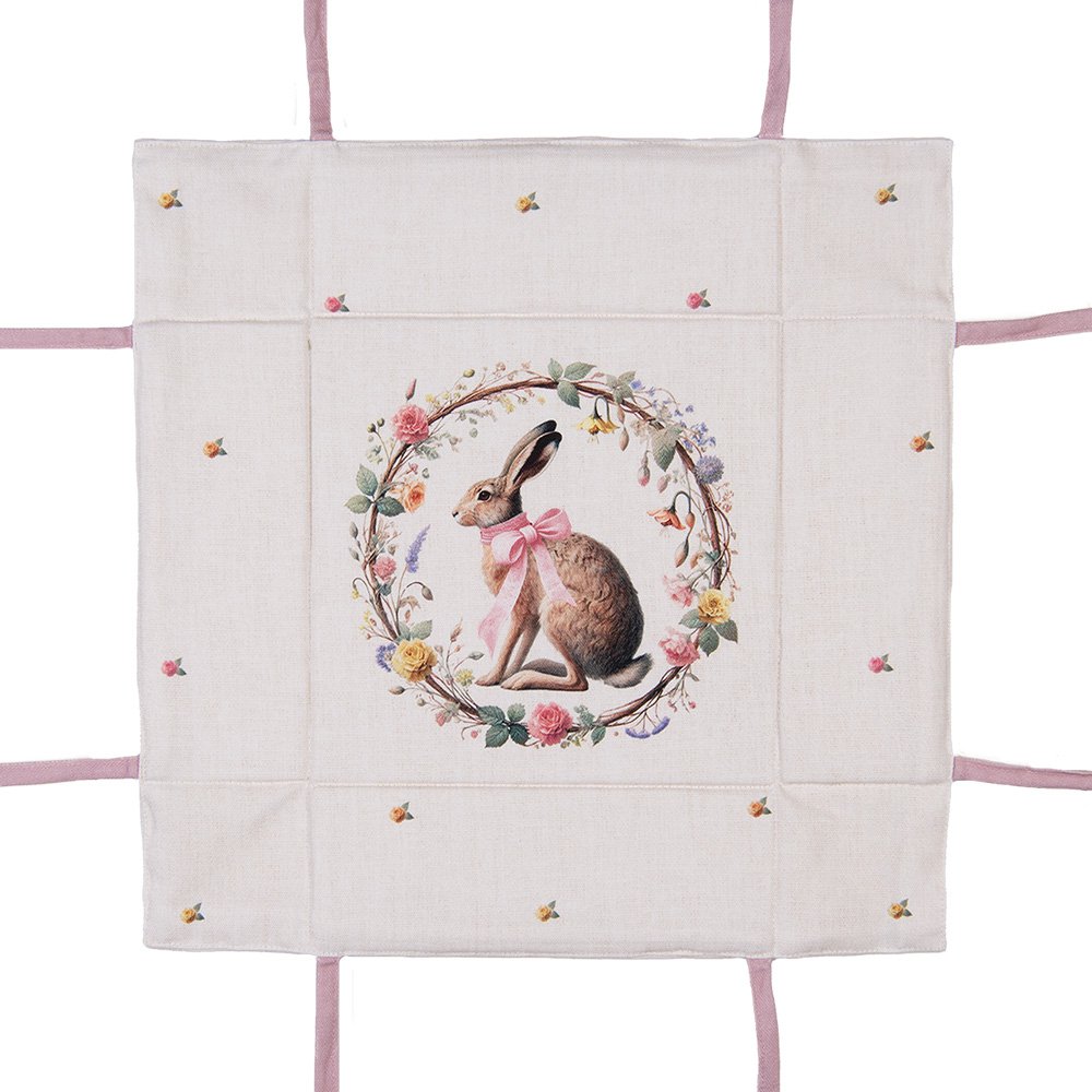 Broodmand 35x35x8 cm Beige Katoen