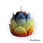 Rainbow Chakra Lotus Candle