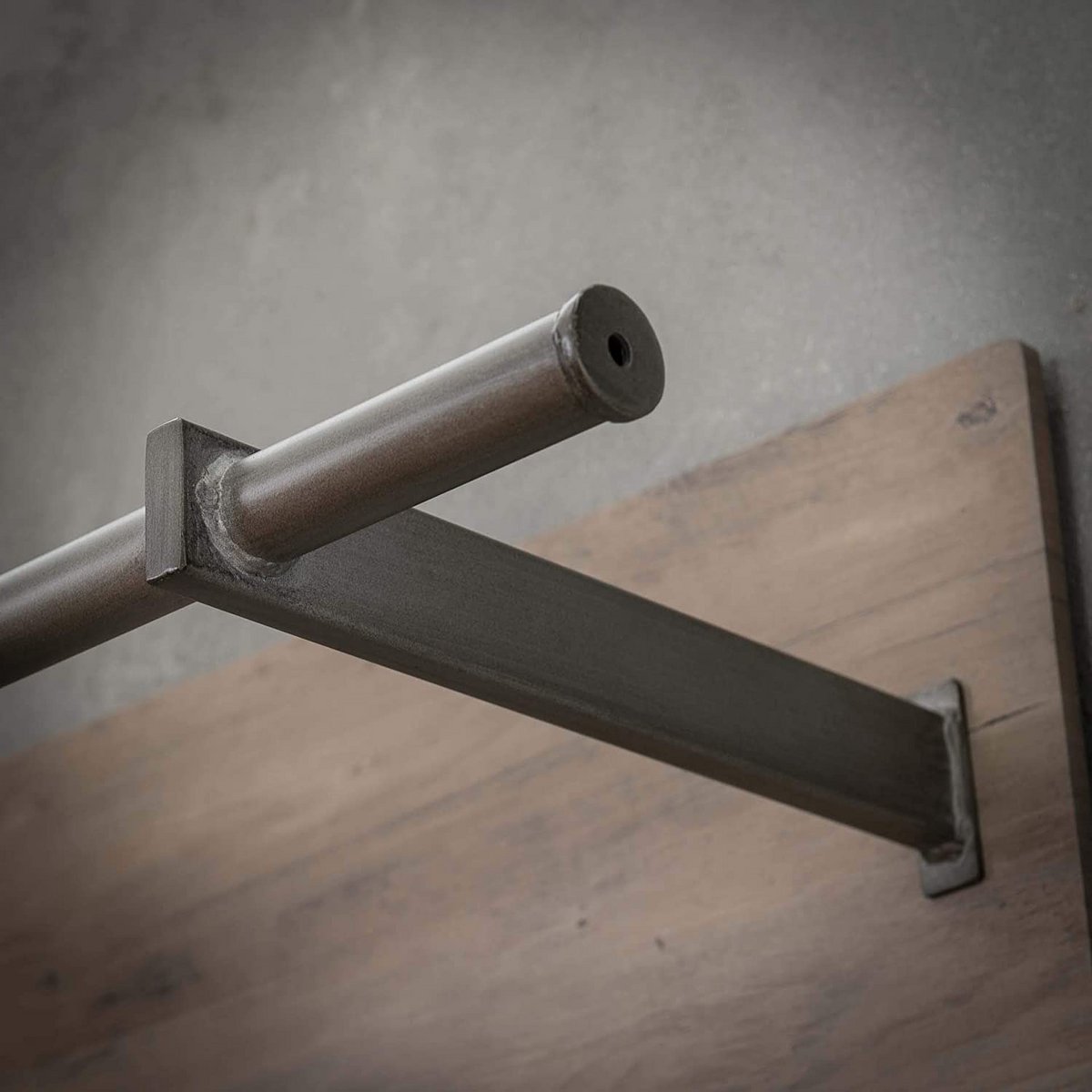 Wandkast 85 cm eiken decor staal