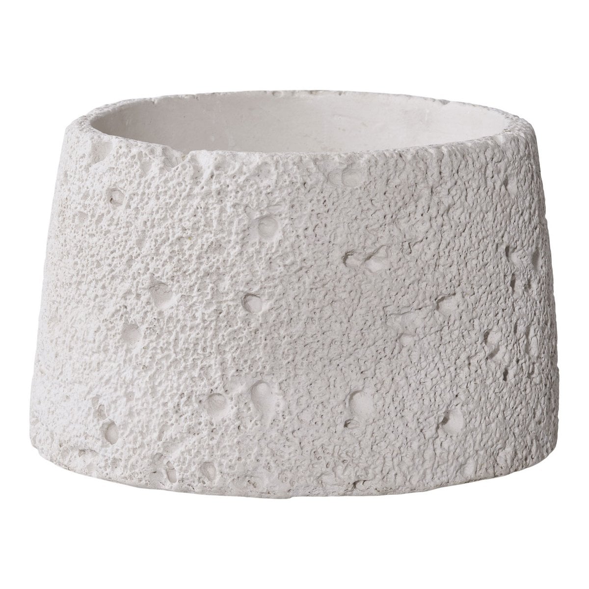 Kandelaar set 2 stuks cement keramiek grijs wit