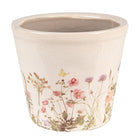 Bloempot Ø 12x10 cm roze beige keramiek