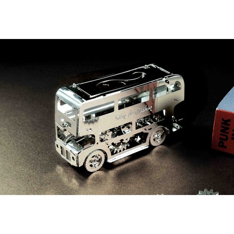 3D metalen bouwpakket dubbeldekker 9x3x5,2 cm