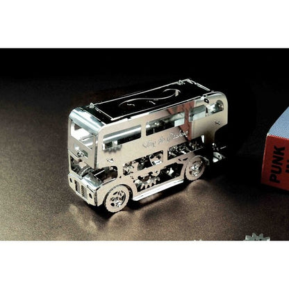 3D metalen bouwpakket dubbeldekker 9x3x5,2 cm