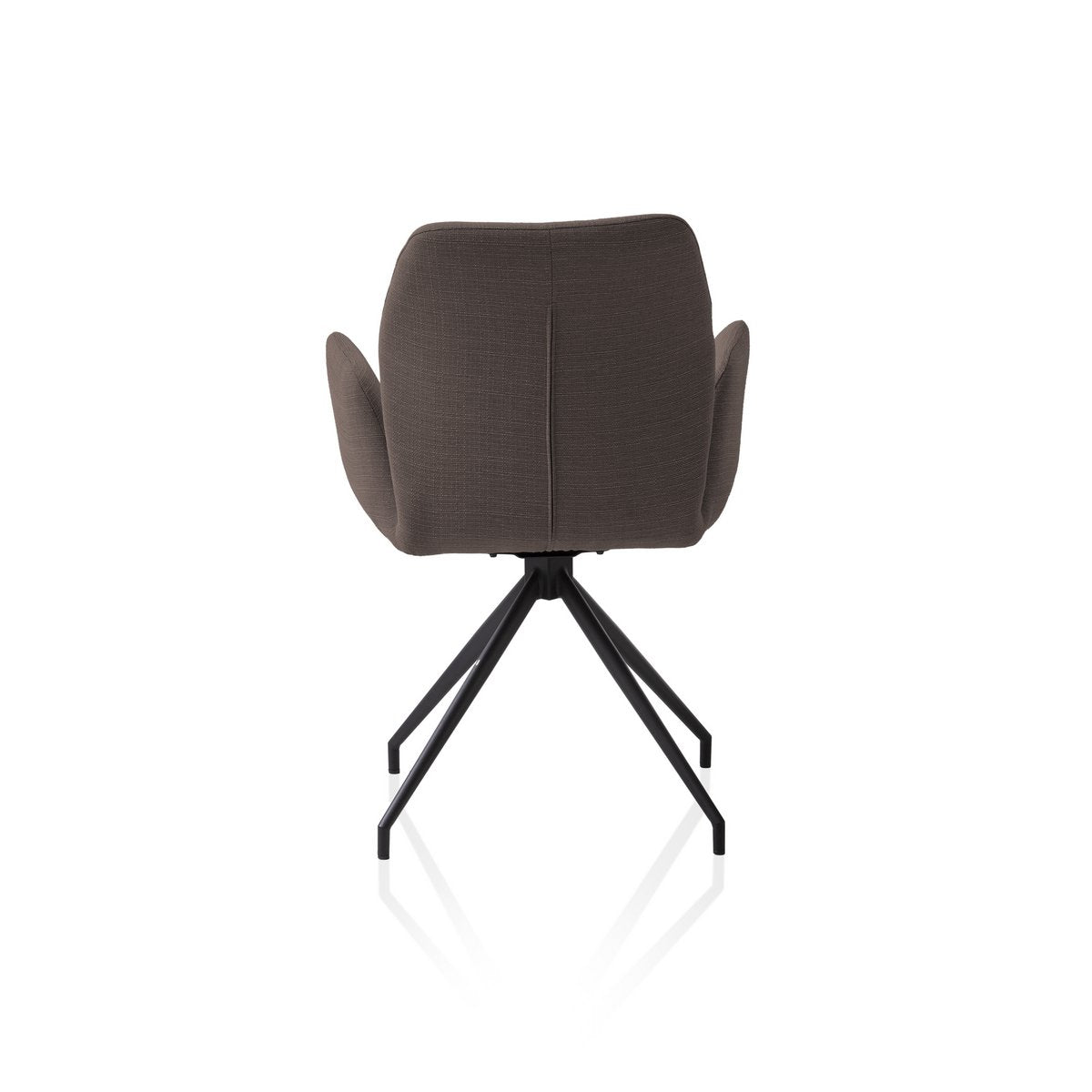 Fauteuil draaibaar bruin 59x58x88 cm