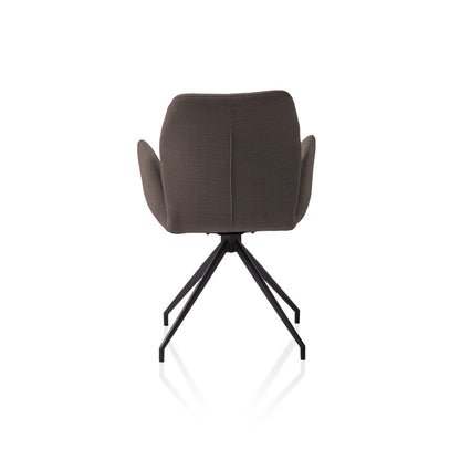 Fauteuil draaibaar bruin 59x58x88 cm