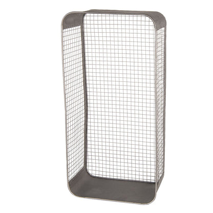 Wandrek 28x15x57 cm grijs metaal