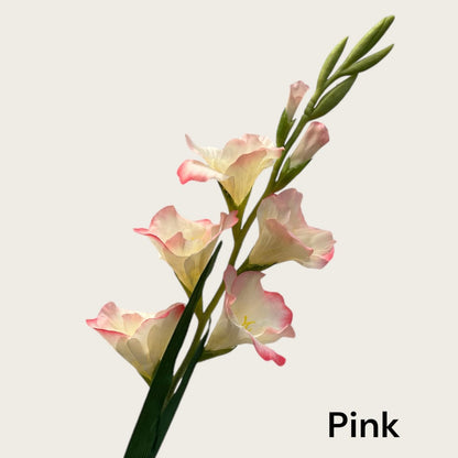 Kunstbloem gladiolen zijde 91 cm