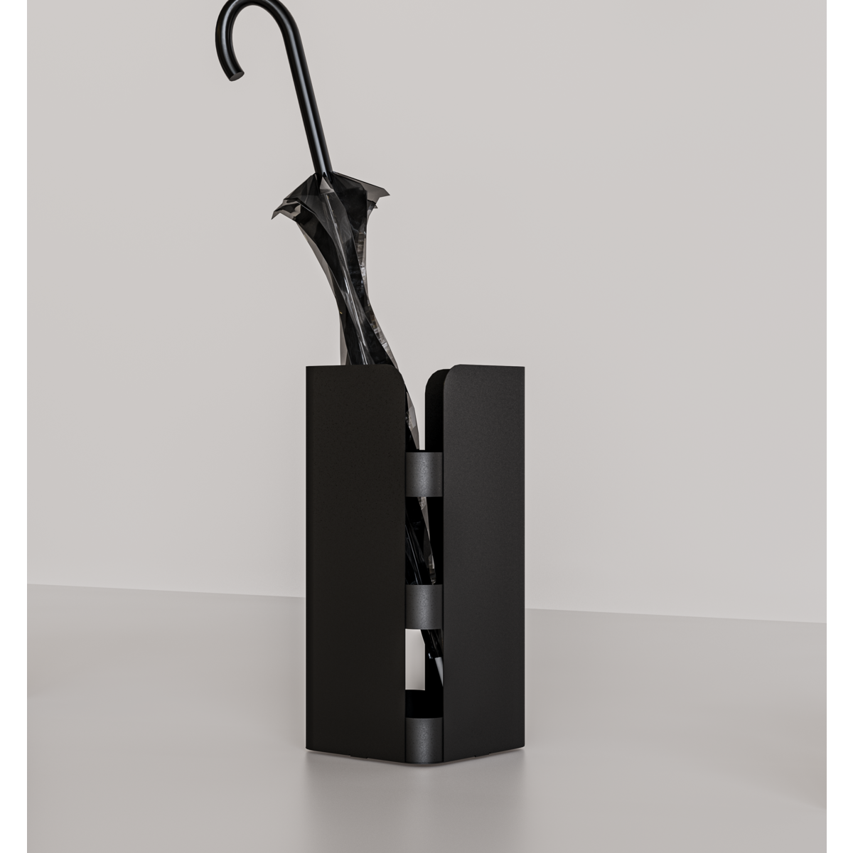 Paraplubak 20x20x45 cm zwart