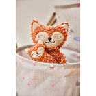 Knuffel moedervos met baby terry-katoen