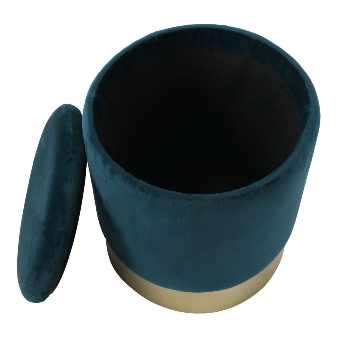Ottomane met opbergruimte 31x38 cm velours