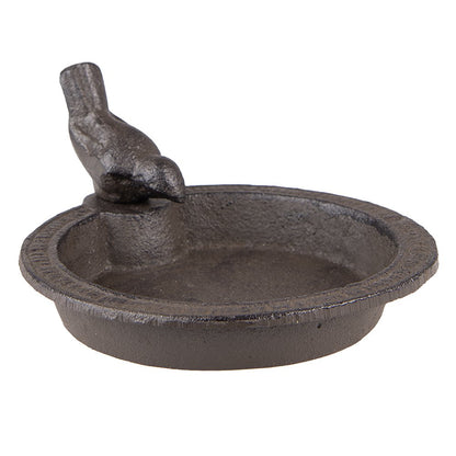 Vogelvoederbak 16x18x9 cm bruin ijzer