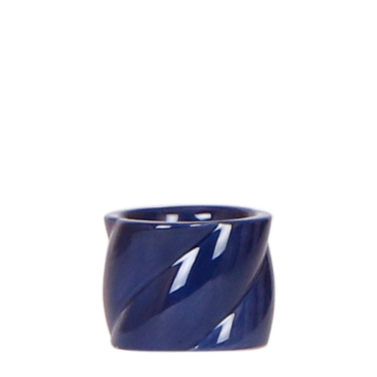Sierpot keramiek rond blauw 6 cm