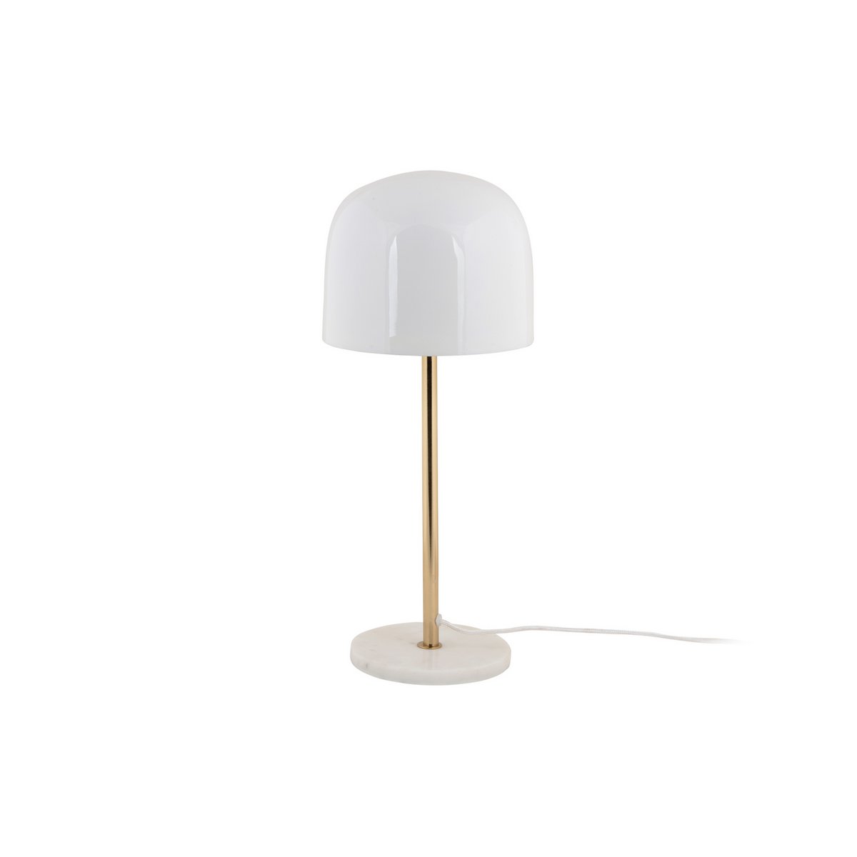 Tafellamp Manta 20x50 cm wit marmer ijzer
