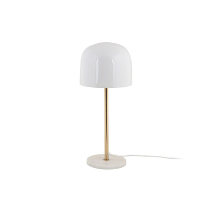 Tafellamp Manta 20x50 cm wit marmer ijzer