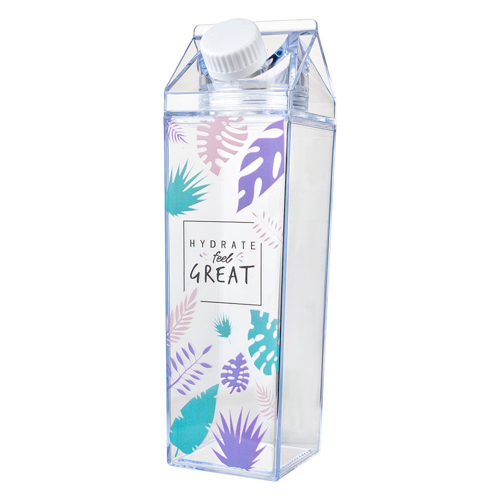 Drinkfles 500 ml Transparant Kunststof Bladeren