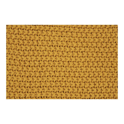 Plaid 130x170 cm gerecycled katoen oker