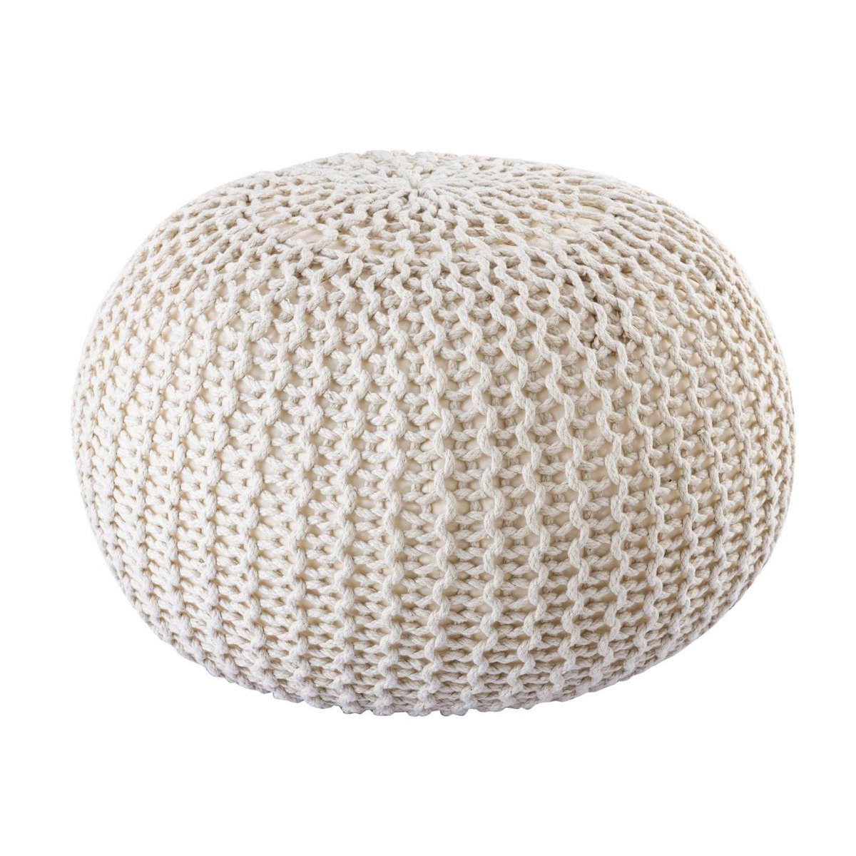 Pouf buiten Ø55x37 cm gerecycled plastic