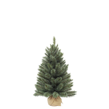 Forest Frosted Kunstkerstboom in Jute - H90 x Ø61 cm - Blauw