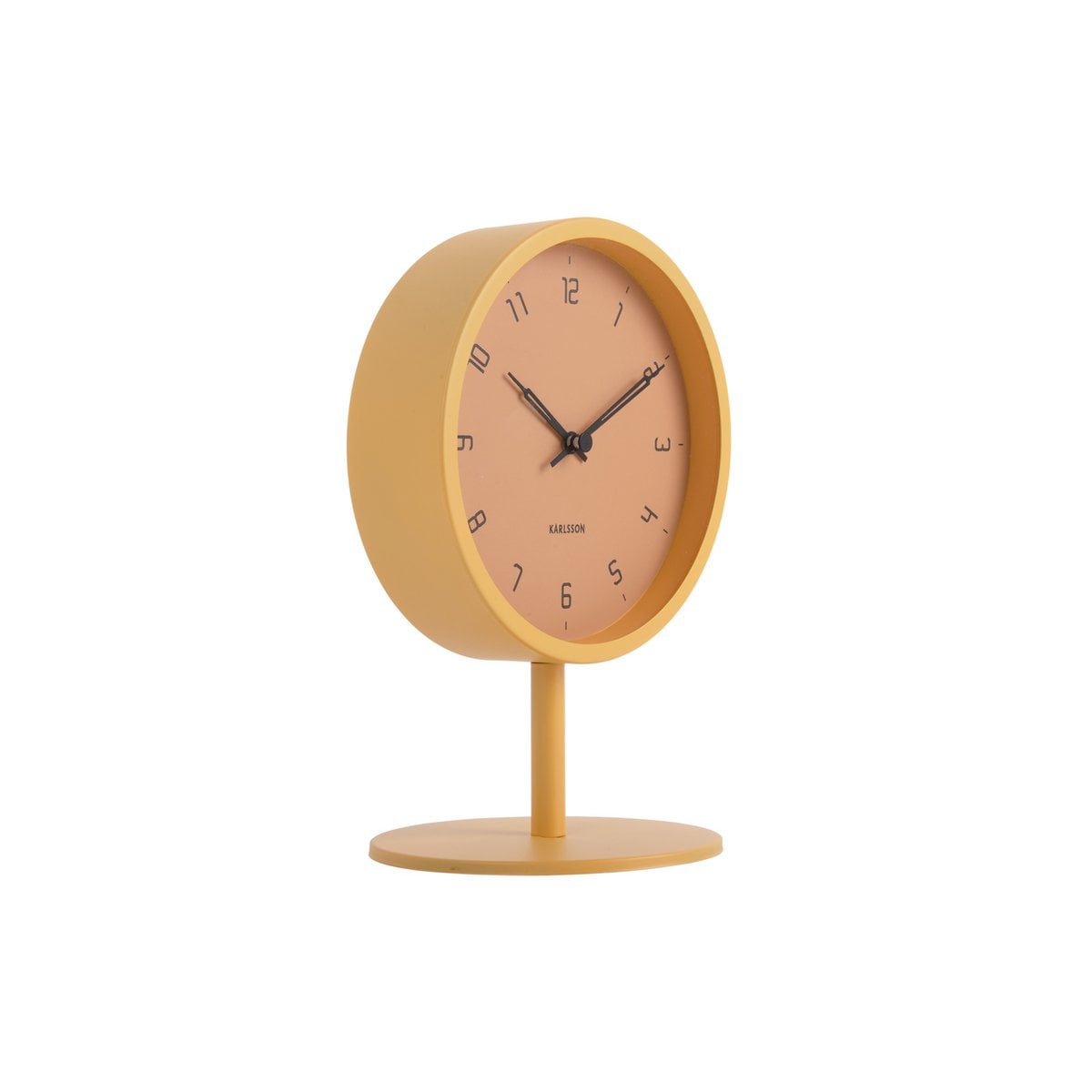 Tafelklok Karlsson Stark 15 cm ijzer honinggeel