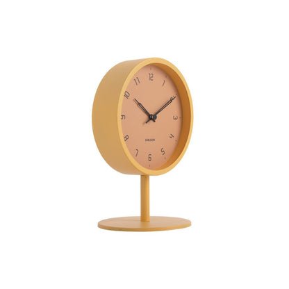 Tafelklok Karlsson Stark 15 cm ijzer honinggeel