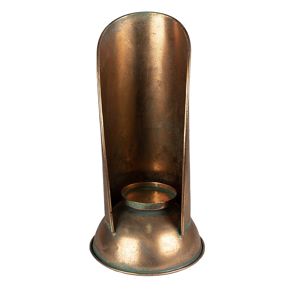 Kandelaar 35 cm koperkleurig metaal