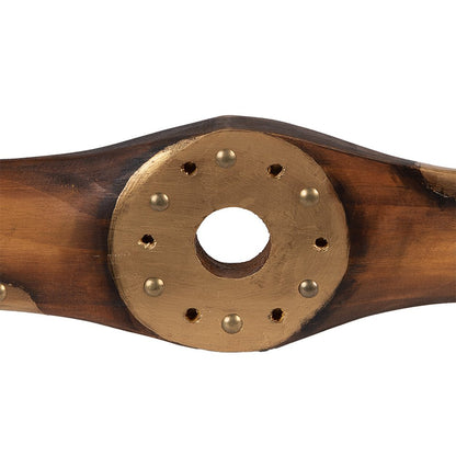 Decoratieve propeller 12x3x120 cm bruin hout
