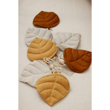 "Oker" Linnen Slinger met Bladeren