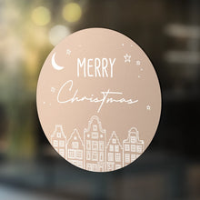 Sticker Merry Christmas Houses