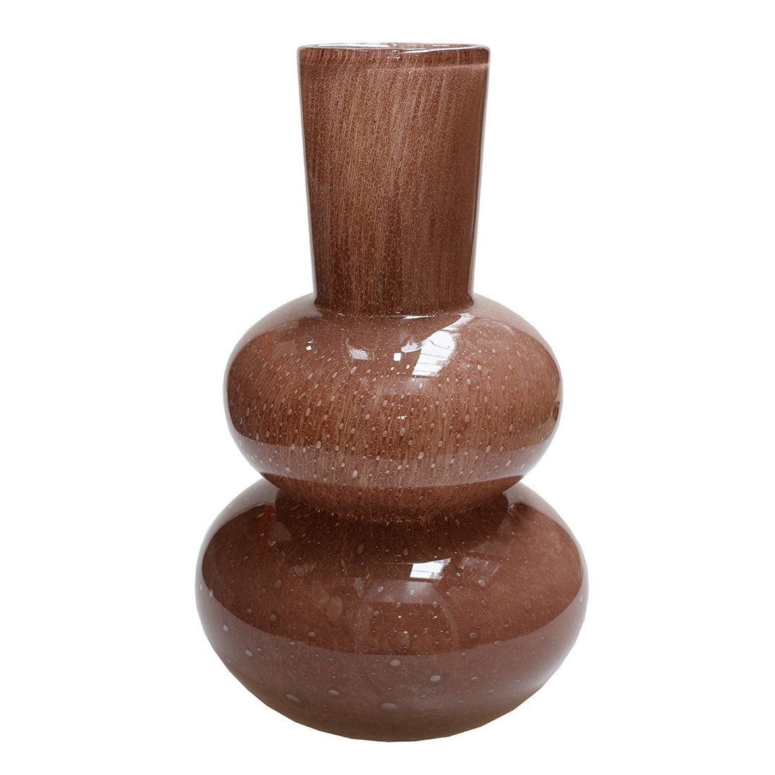 Vaas bruin glas 36x22 cm