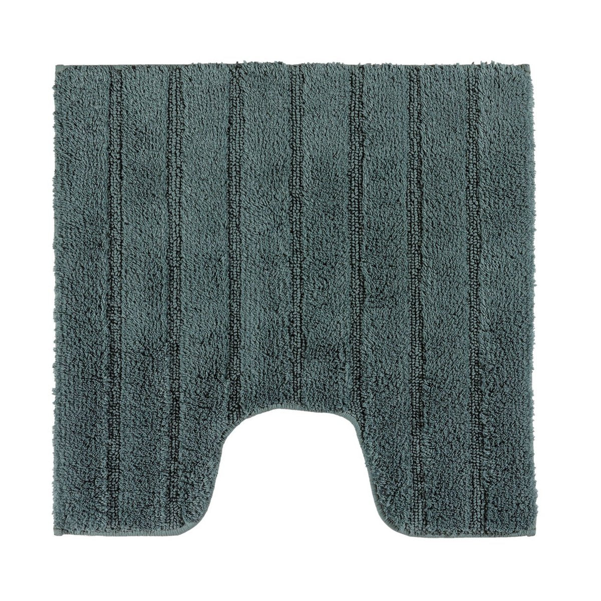 Toiletmat 59x59 cm katoen groen anti-slip
