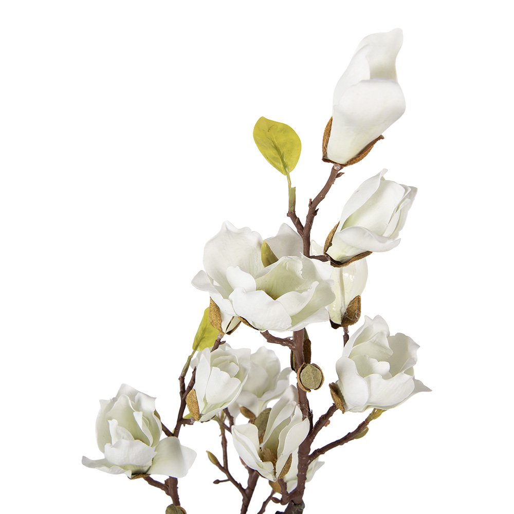 Kunstplant Magnolia 60 cm wit kunststof