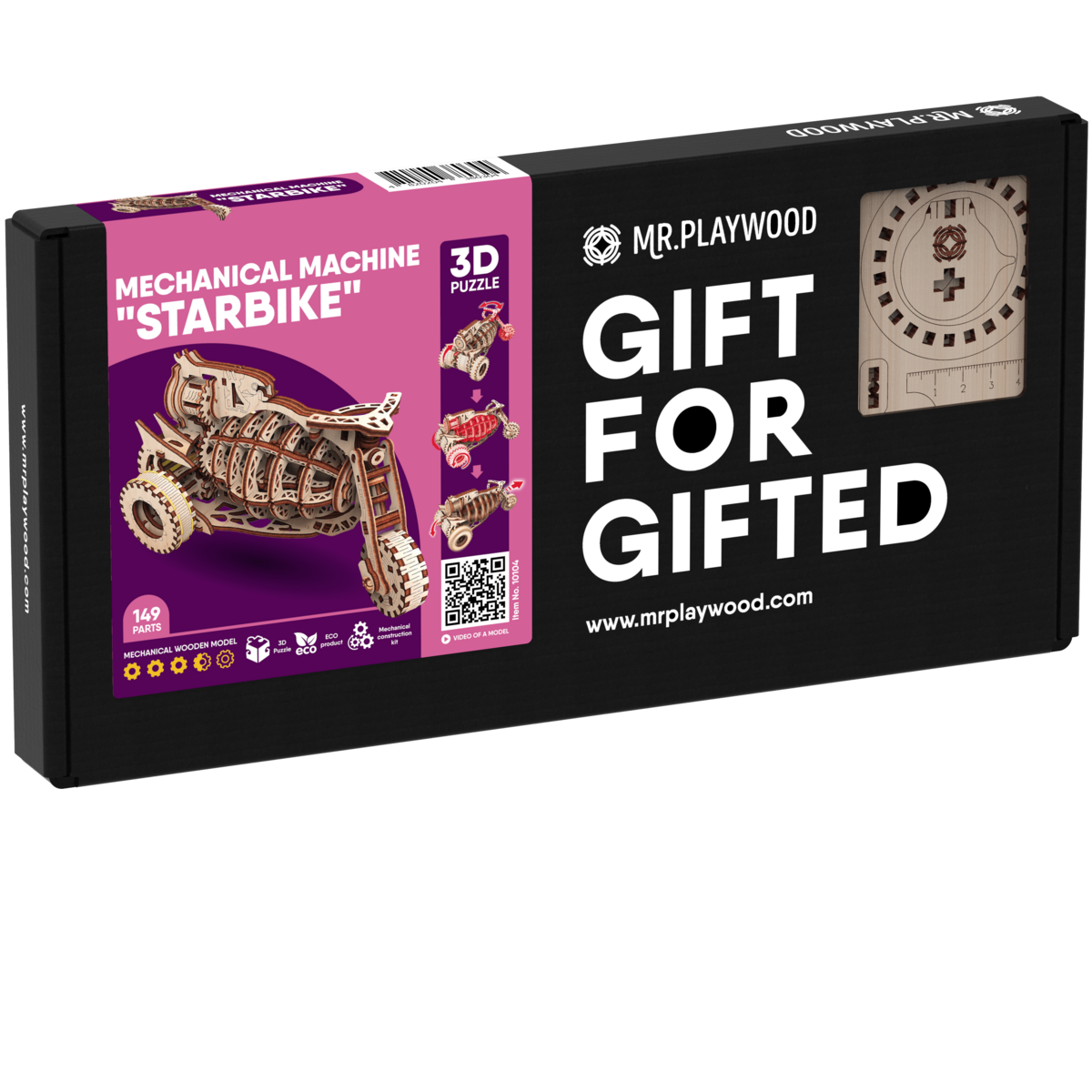 Mr Playwood 3D Houten Puzzel Kosmobike 10104 149 Onderdelen