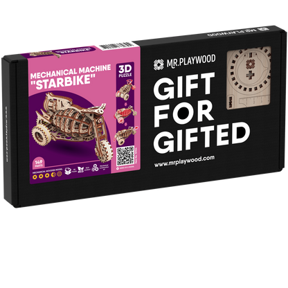 Mr Playwood 3D Houten Puzzel Kosmobike 10104 149 Onderdelen
