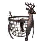 Opbergmand rendier 30x23x30 cm metaal bruin