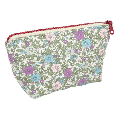 Make-up tasjes set 26x20x7 cm en 23x17 cm katoen
