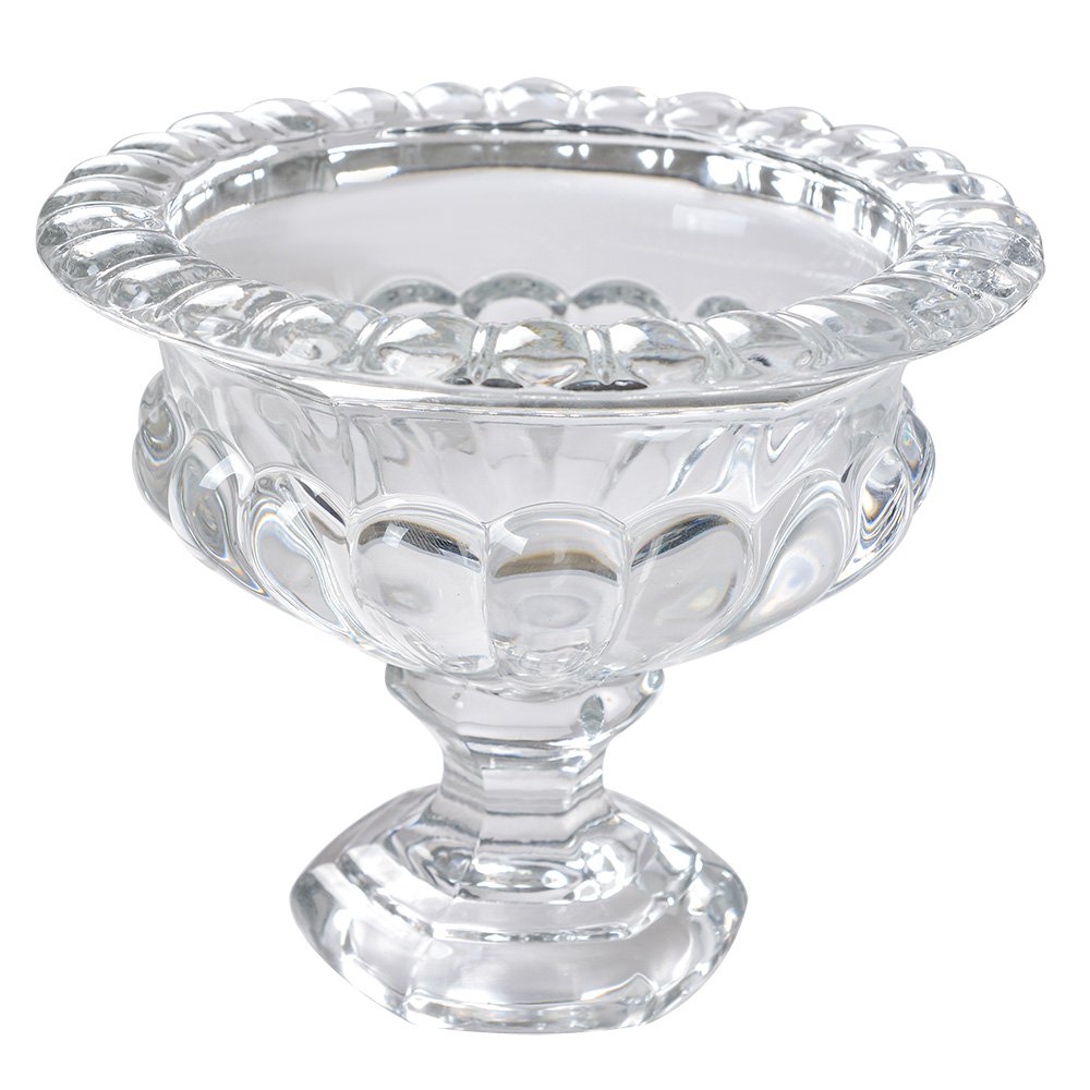 Fruitschaal Ø 19x15 cm glas transparant patroon