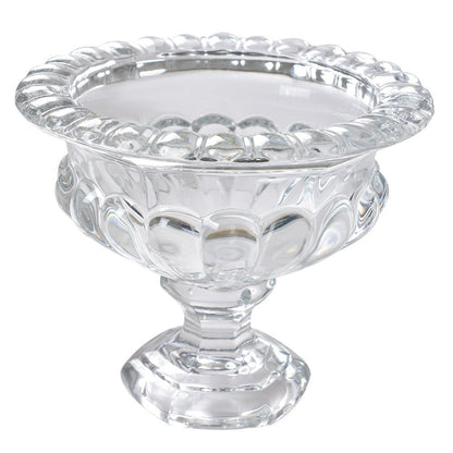 Fruitschaal Ø 19x15 cm glas transparant patroon
