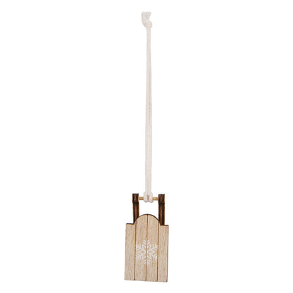 Kersthanger Slee 3x2x6 cm Beige Hout