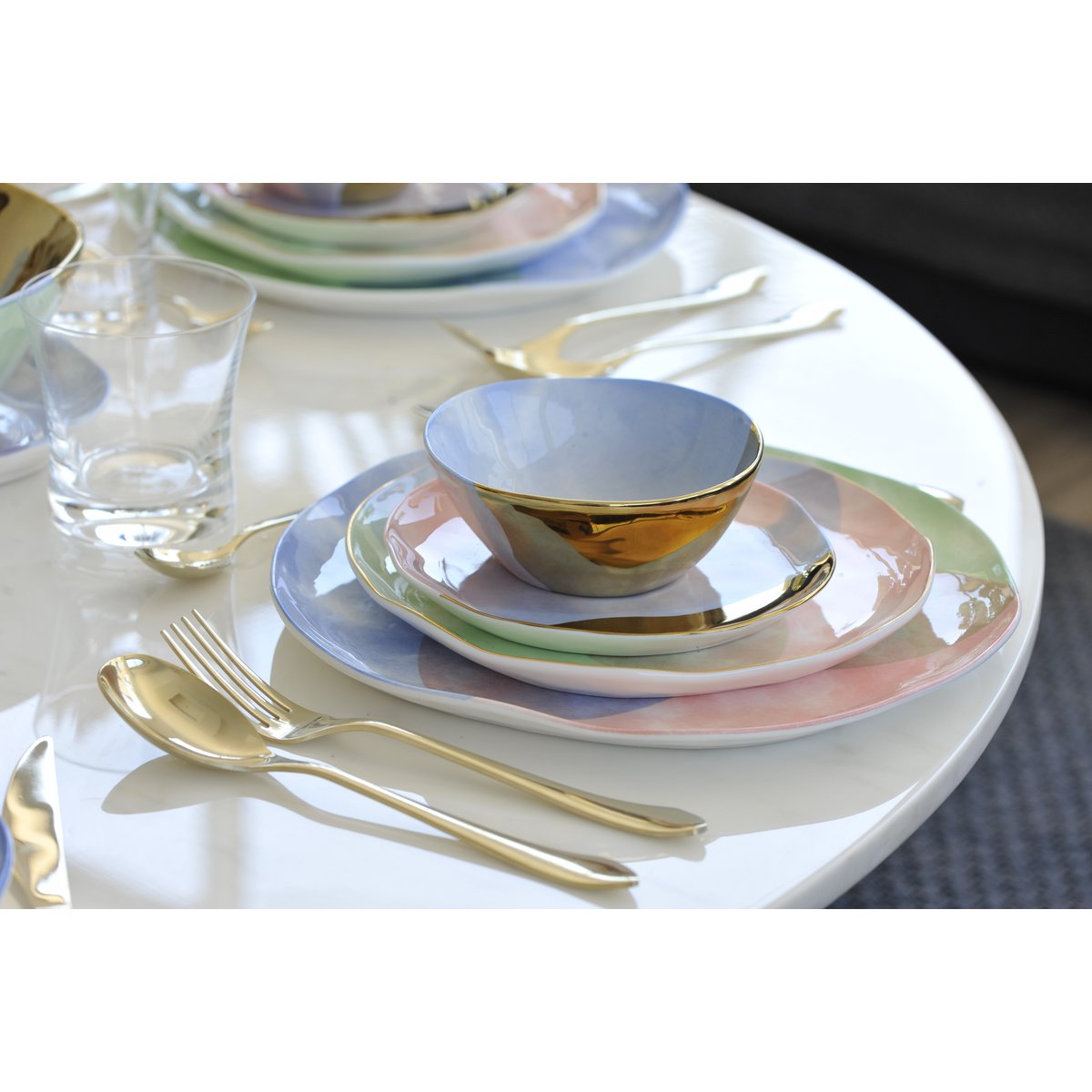 Plate paradise tricolor