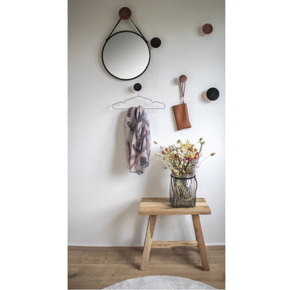 Spiegel rond Ø38 cm staal zwart
