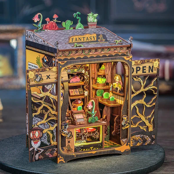 Boekeninleg 11,5x10x17 cm hout fantasy plantenwinkel