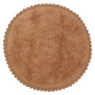 Vloerkleed rond 110 cm katoen toffee