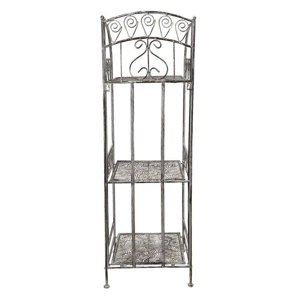 Opbergrek 34x29x112 cm grijs ijzer